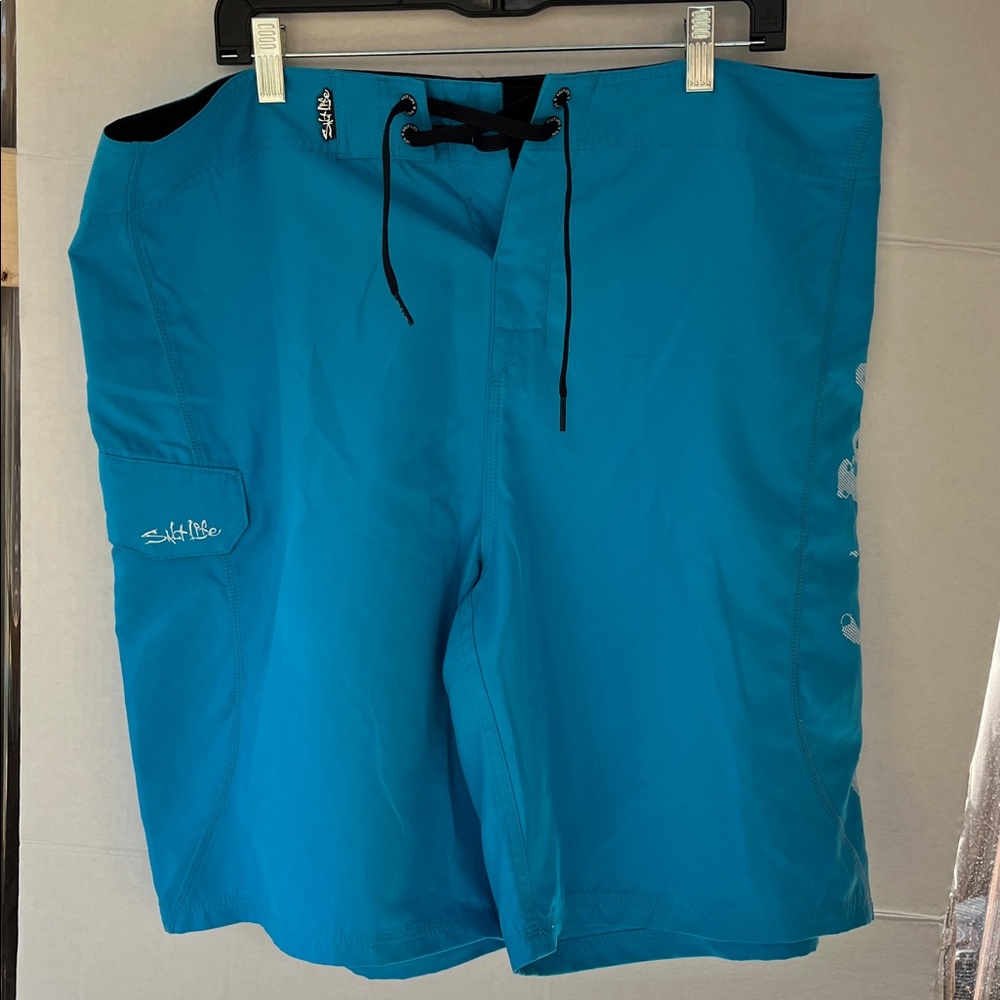Salt Life Men's Teal Board Shorts